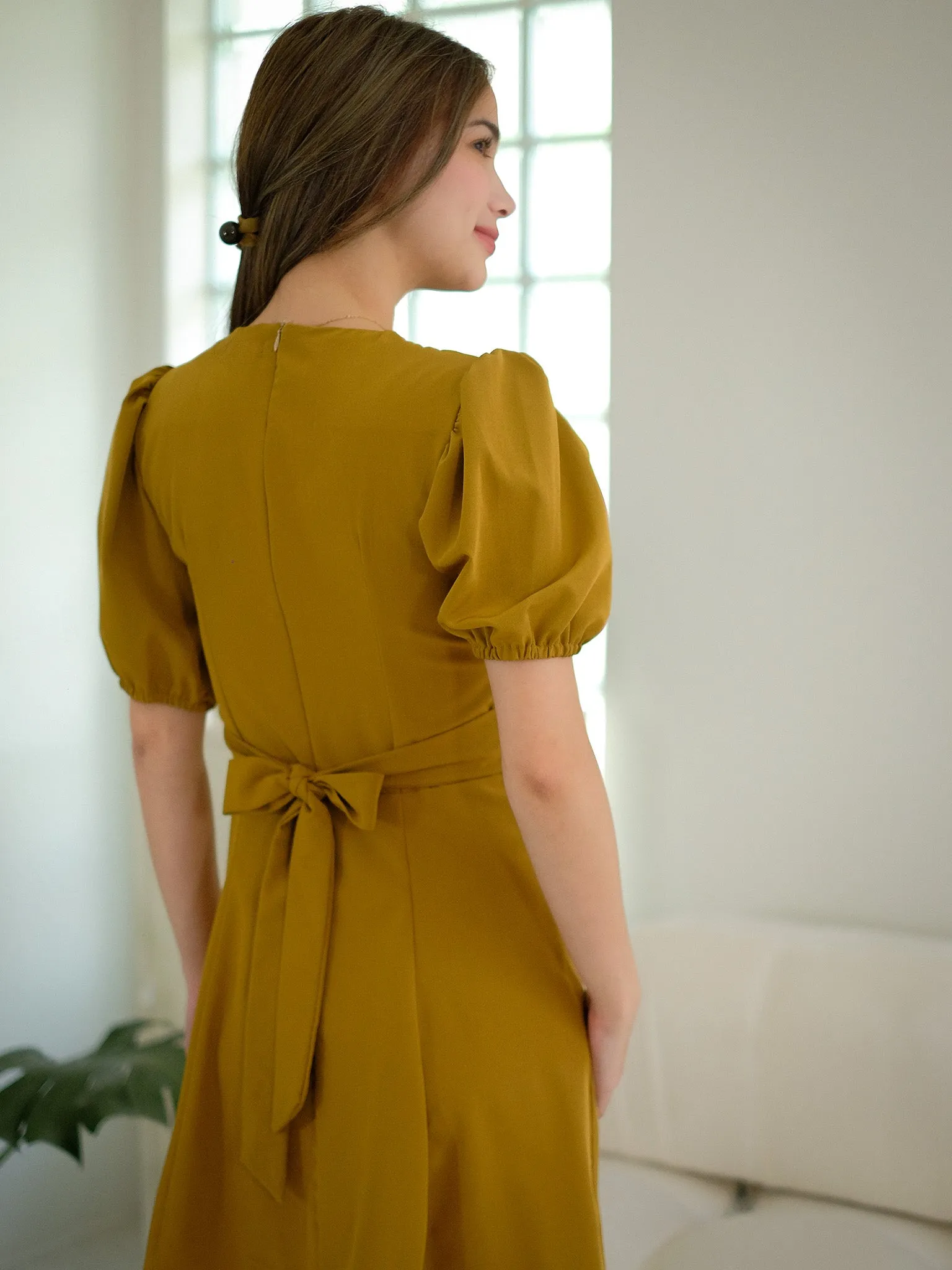 The Marlow mini dress - olive green