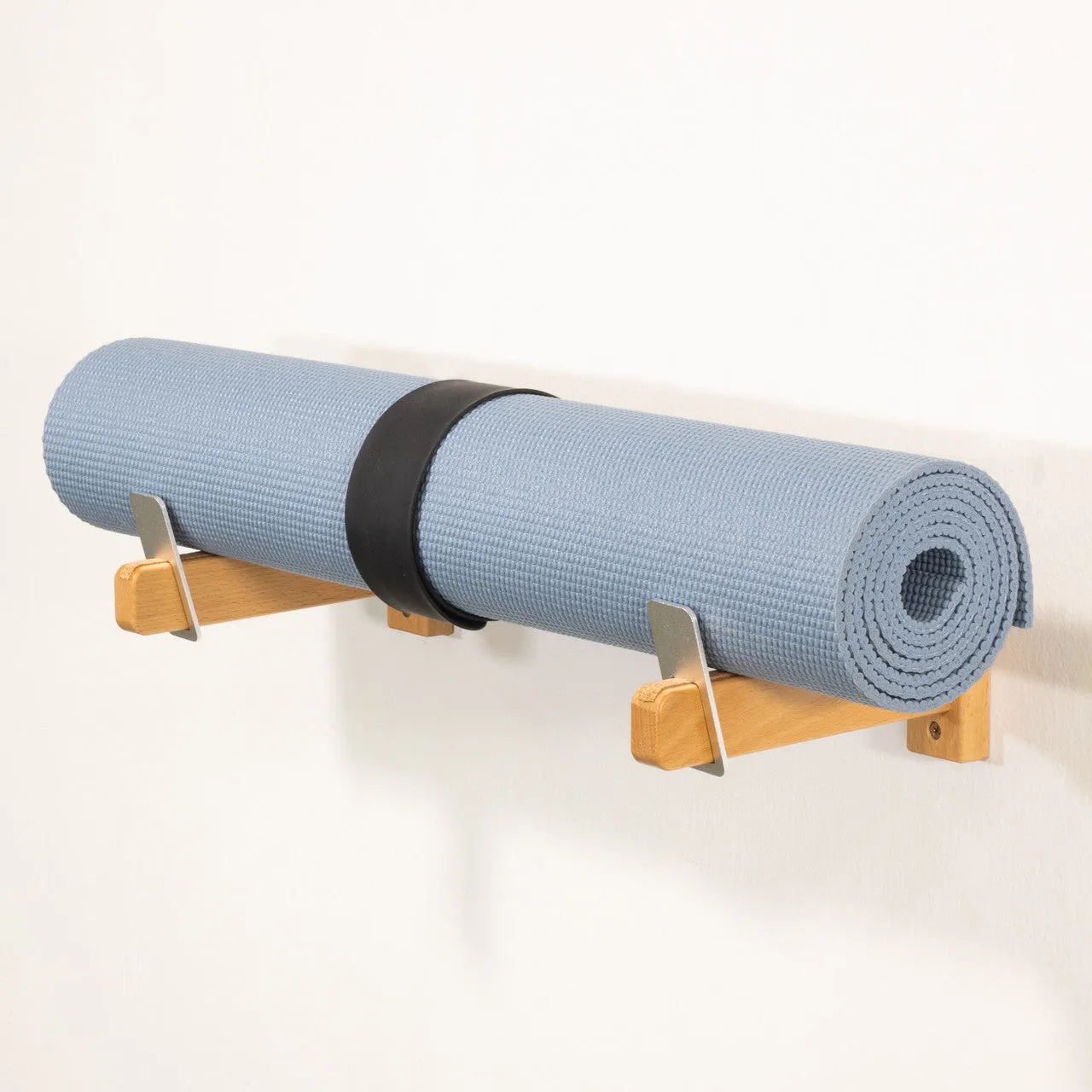 Timberlake Yoga Mat Display | Minimalist Wood Rack | Holds 20 lbs