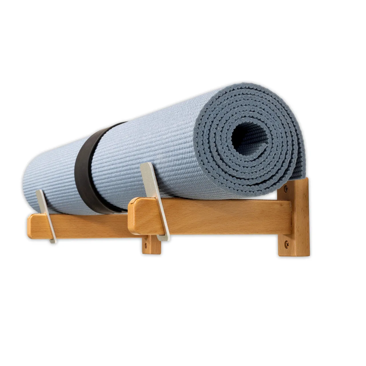 Timberlake Yoga Mat Display | Minimalist Wood Rack | Holds 20 lbs