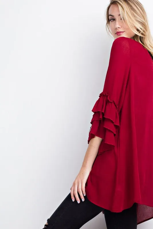 Tribal Print Neckline A-Line Dress