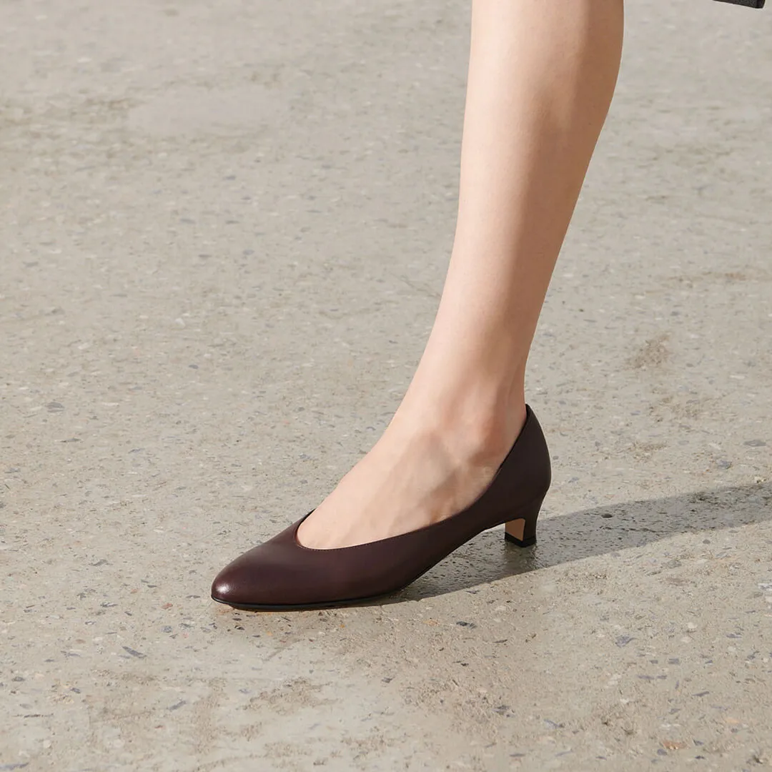 *UK size 2 - LULIA - ivory, 4cm heels