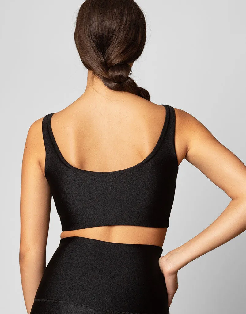 Ultraluxe V Crop Black