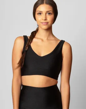 Ultraluxe V Crop Black