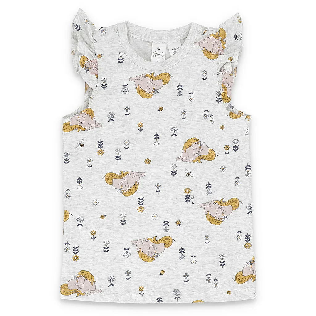 Unicorns & Beetles-USA Girls Top