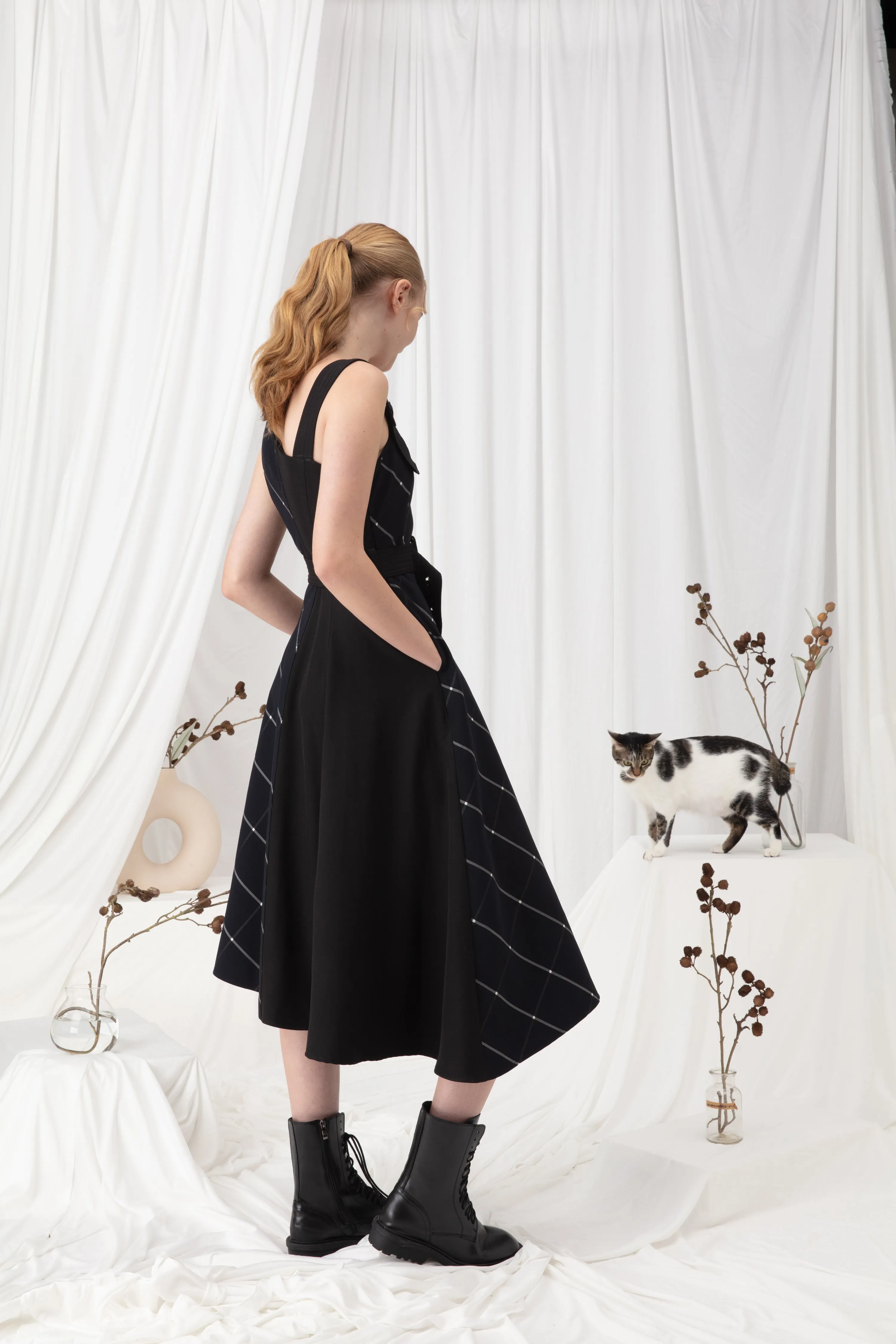 V-Neck A-Line Dress