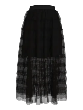 VIEVELYN Midi Skirt - Black