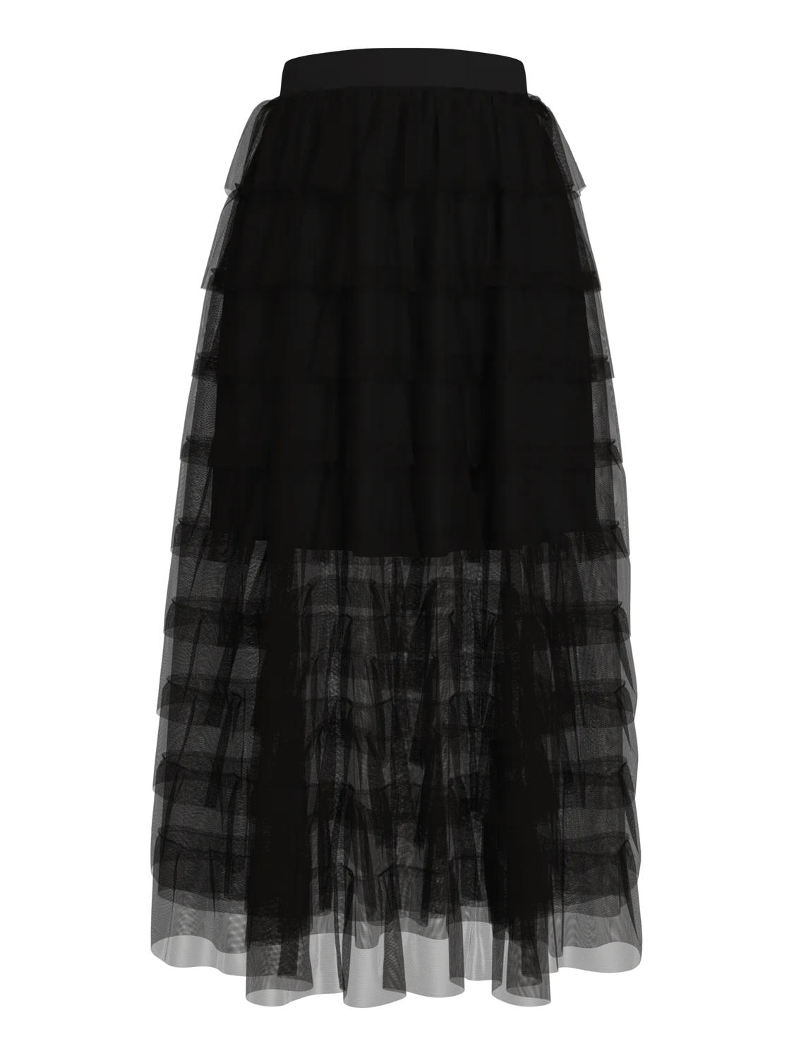 VIEVELYN Midi Skirt - Black