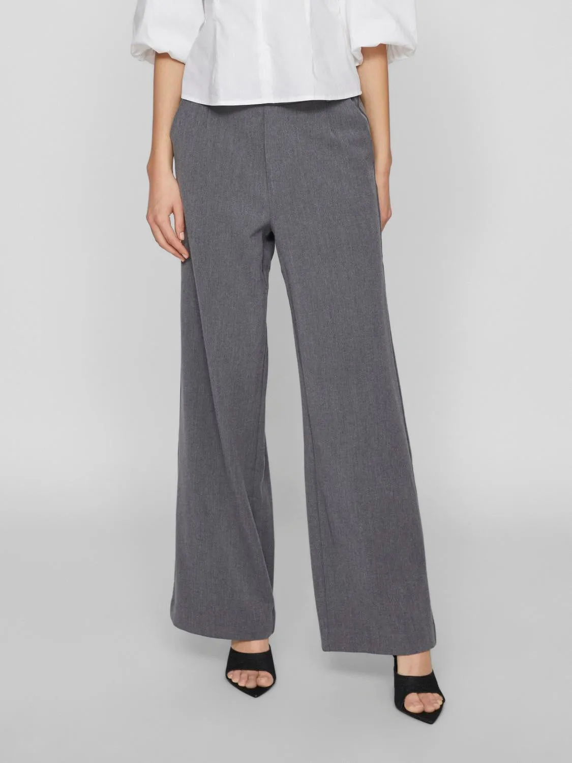 VIVARONE Trousers - Medium Grey Melange