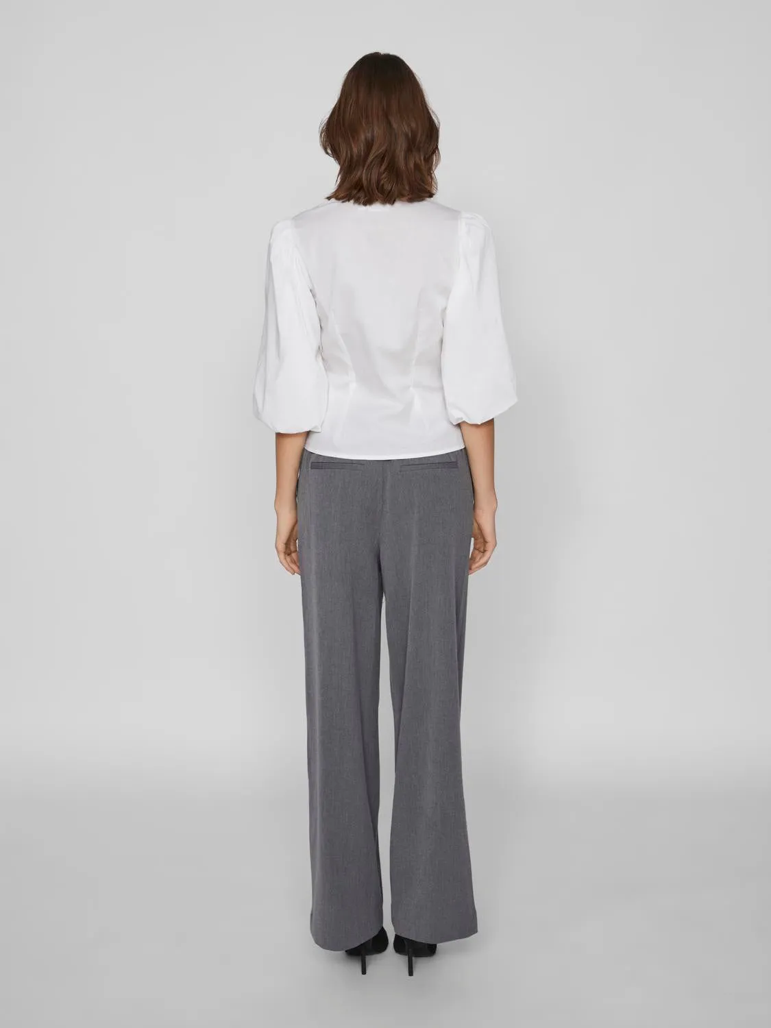 VIVARONE Trousers - Medium Grey Melange