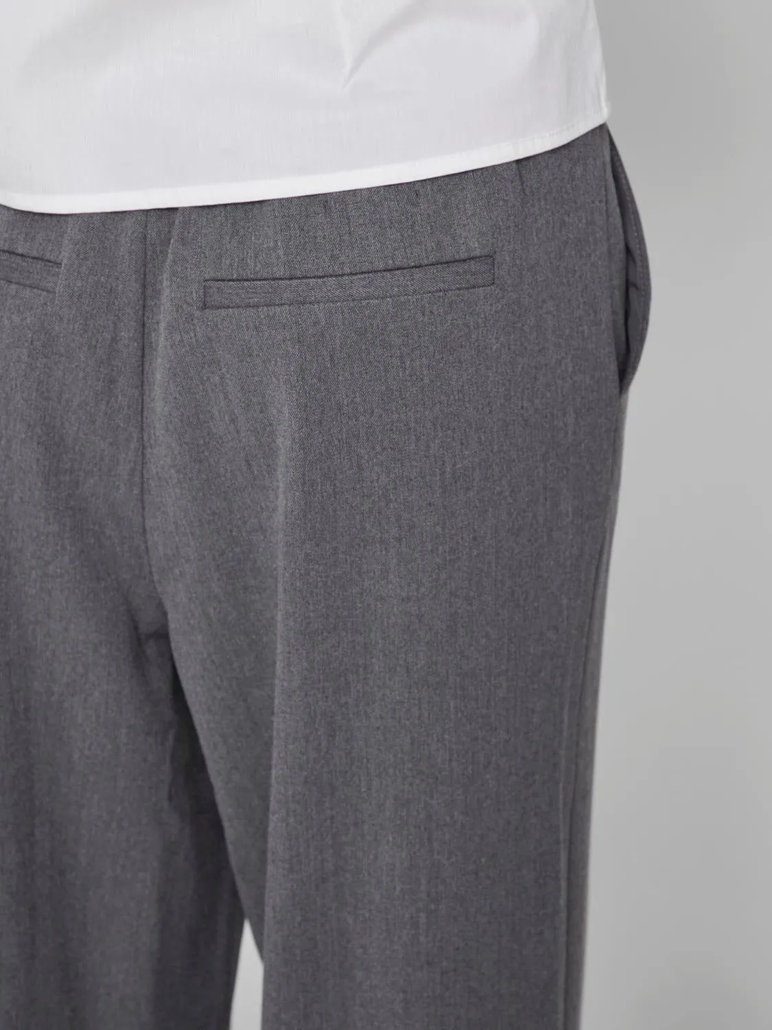 VIVARONE Trousers - Medium Grey Melange