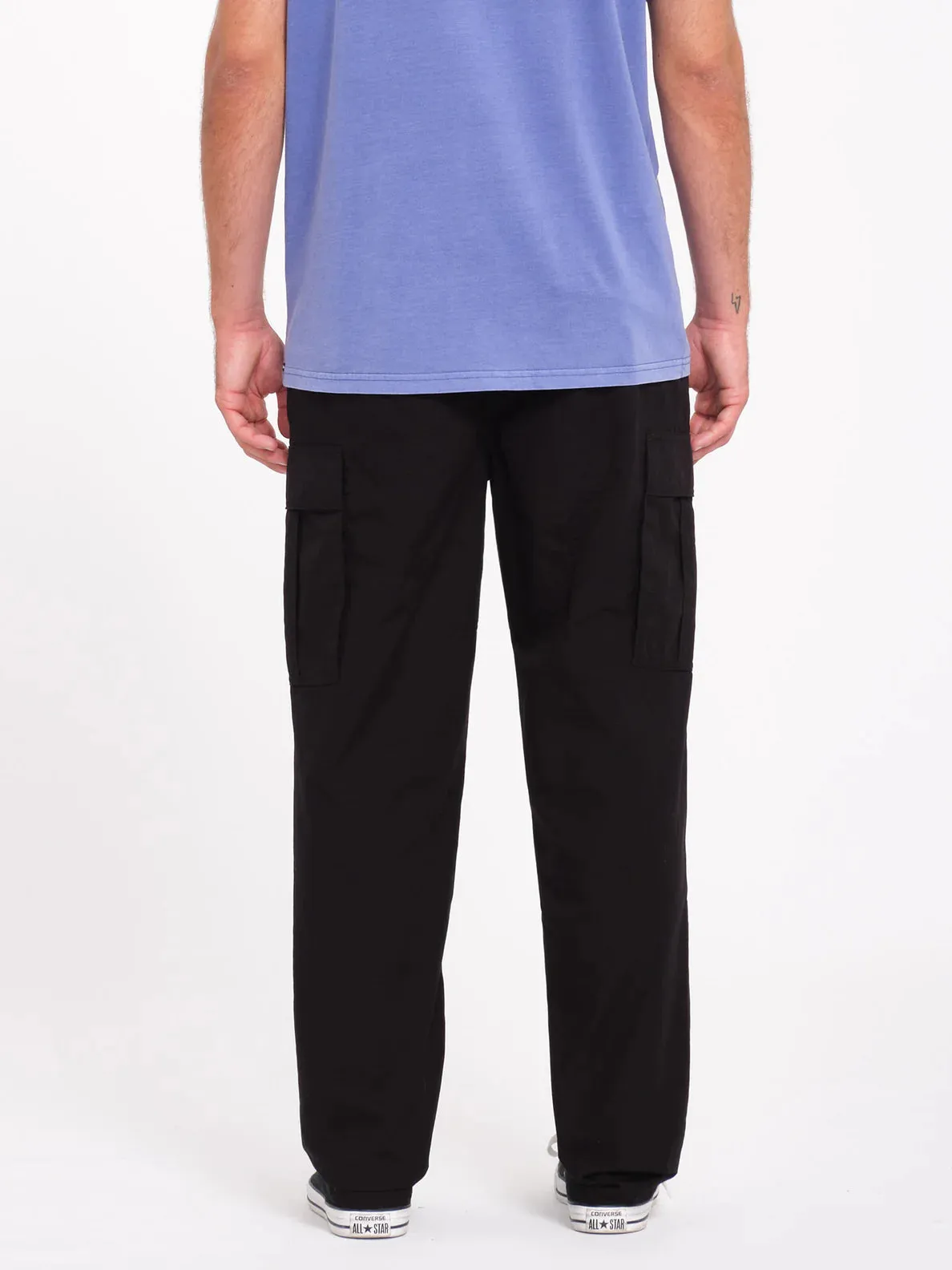 Volcom Men's Strange Tripper Tapered Cargo Black A1132406-BLK