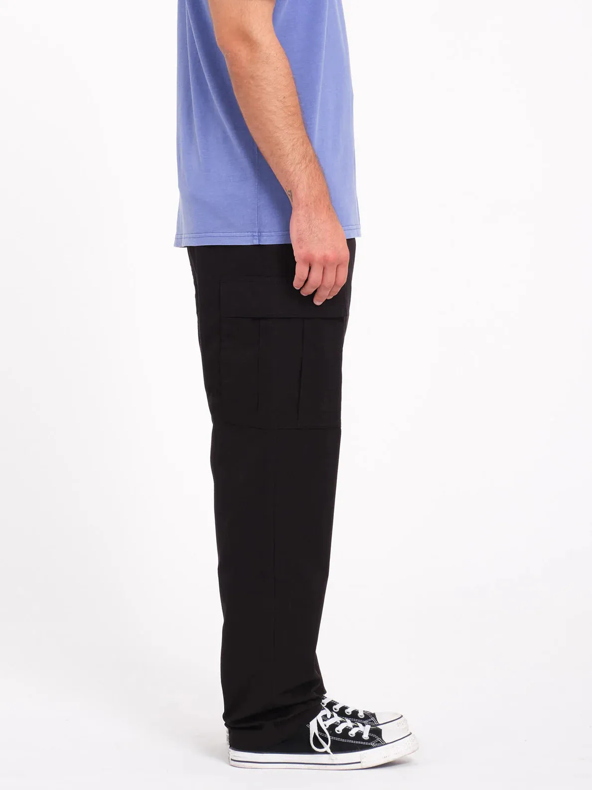 Volcom Men's Strange Tripper Tapered Cargo Black A1132406-BLK