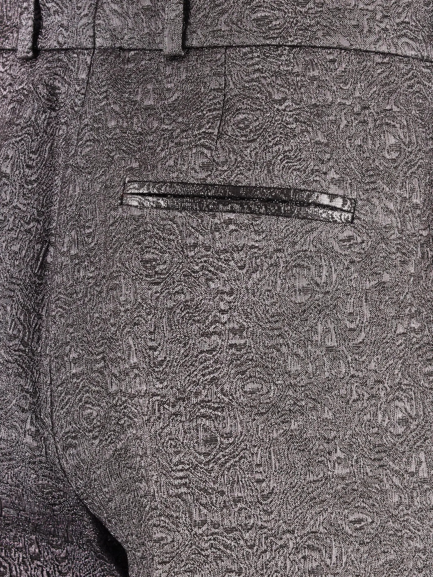 wide-leg jacquard trousers