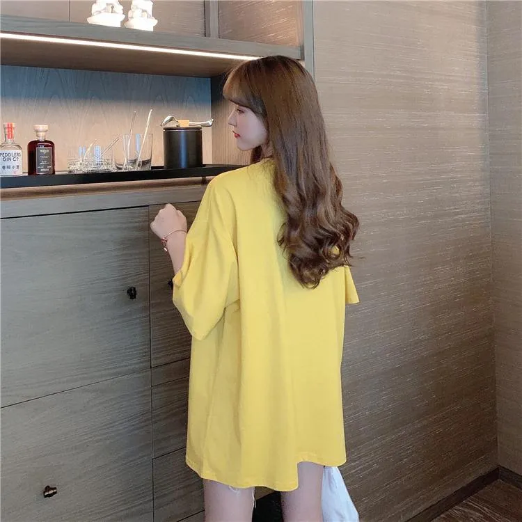Women's Casual Loose Side-splited T-shirts