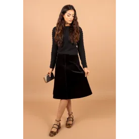 Women's Corduroy A-Line Skirt