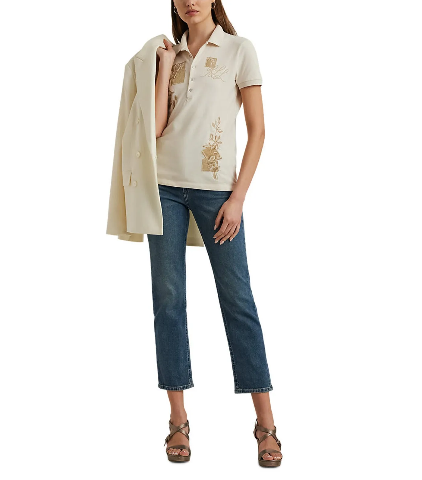 Women's High-Rise Straight Ankle Jean Sunset Indigo Wash