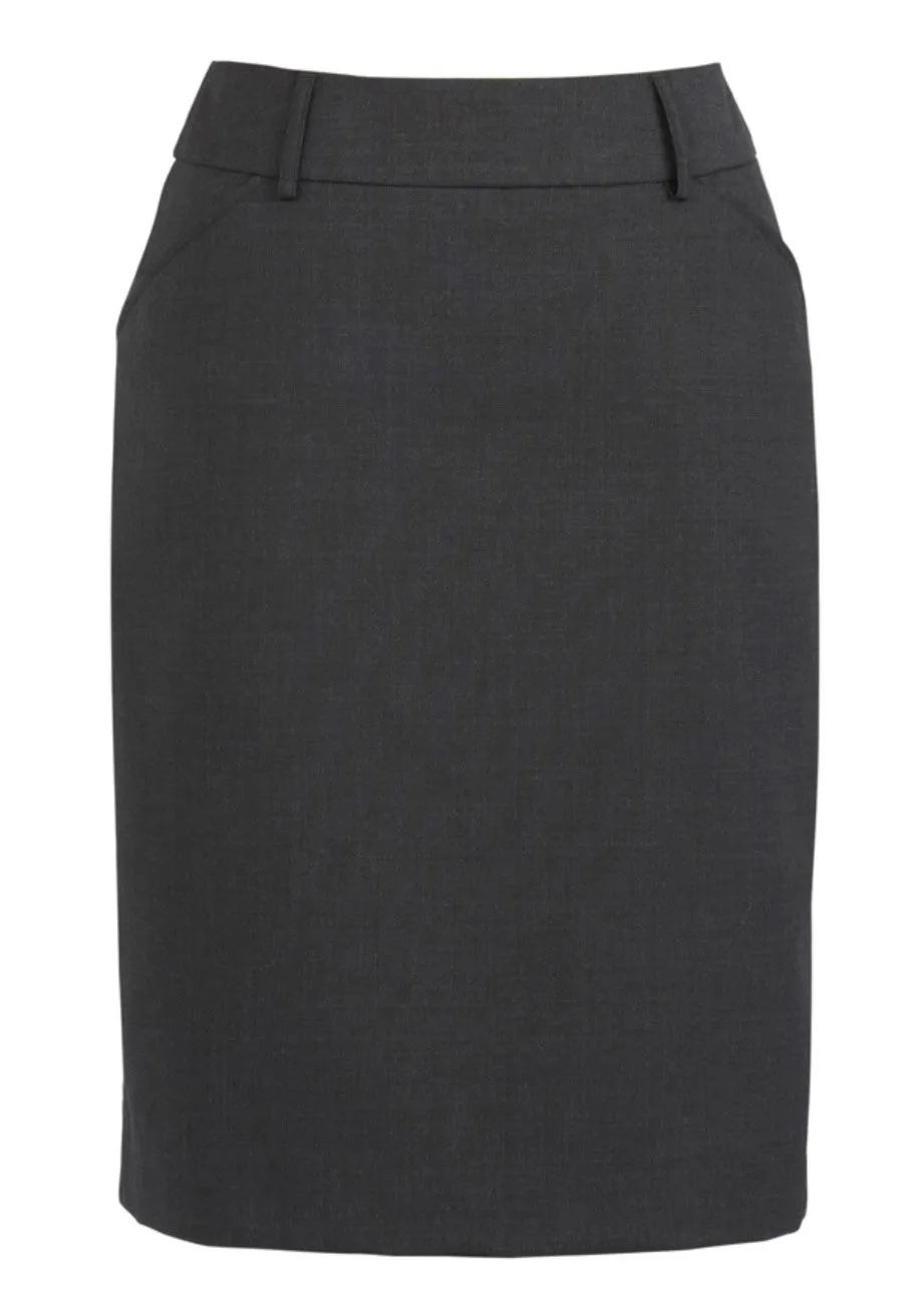 WOMENS MULTI-PLEAT WOOL BLEND SKIRT   24015