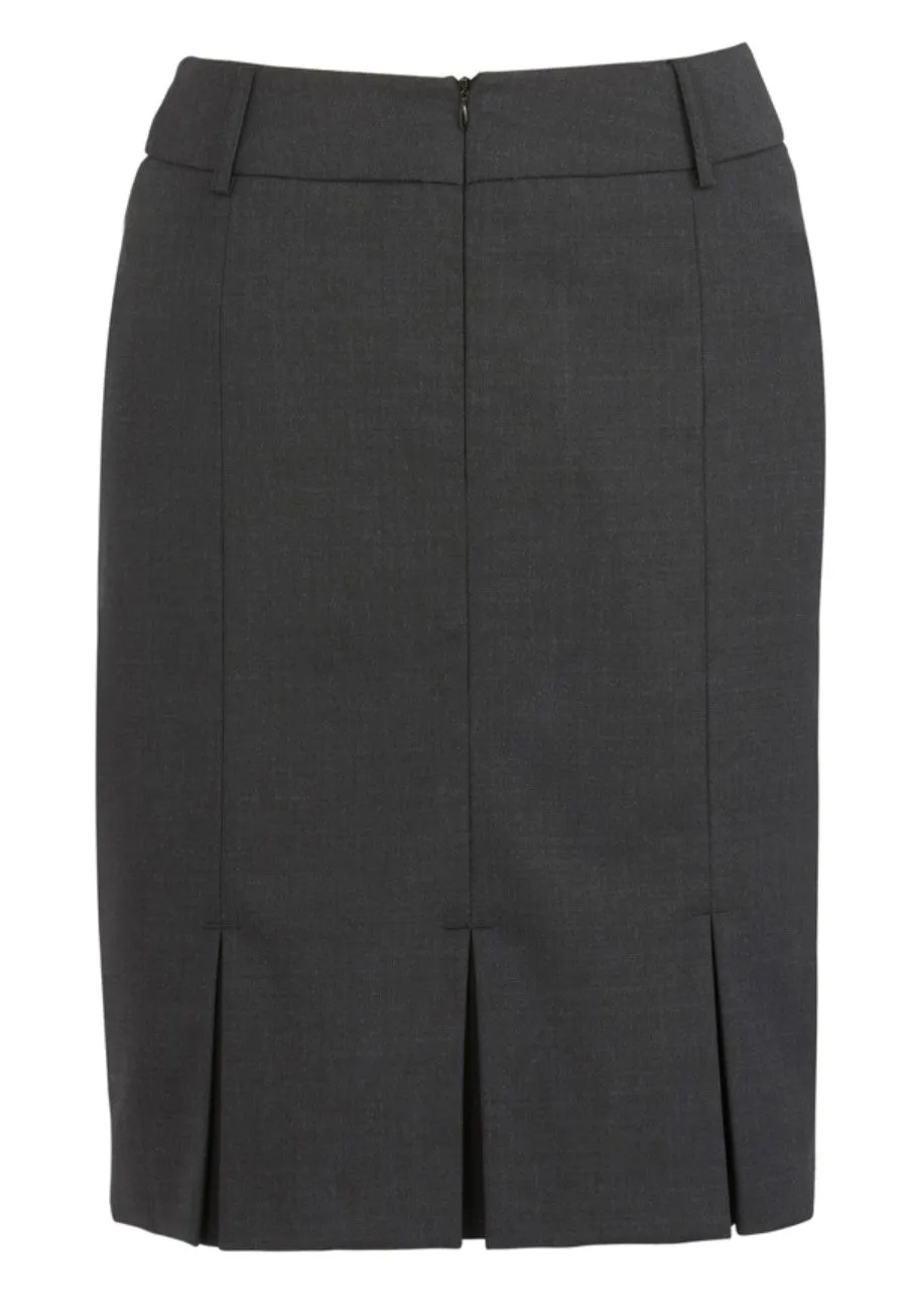 WOMENS MULTI-PLEAT WOOL BLEND SKIRT   24015