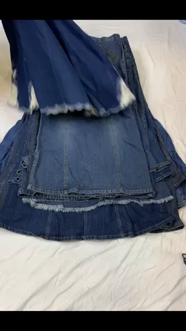 Y2K Denim Dream: Long Skirt with Retro Flair (GRV-10-222)